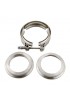 Kit 2 brides V-Band 2,5" acier avec collier inox 60.3MM